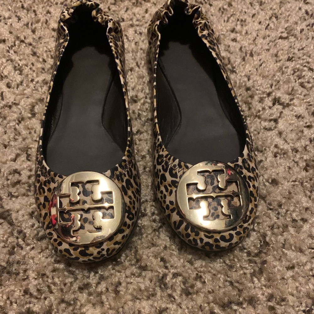 Like new Tory Burch leopard flats